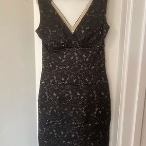 Jaw Dropper!!! Form Fitting Black Lace Dress